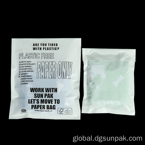 custom your own logo garment compostable glassine bag